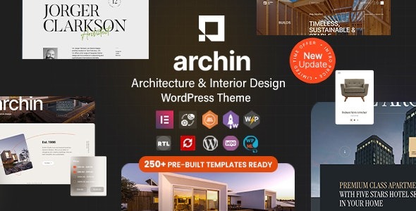 Archin (v1.0.3) Architecture & Interior Design WordPress Elementor Theme
