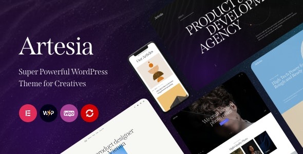 Artesia (v1.5.0) WordPress Theme for Creatives