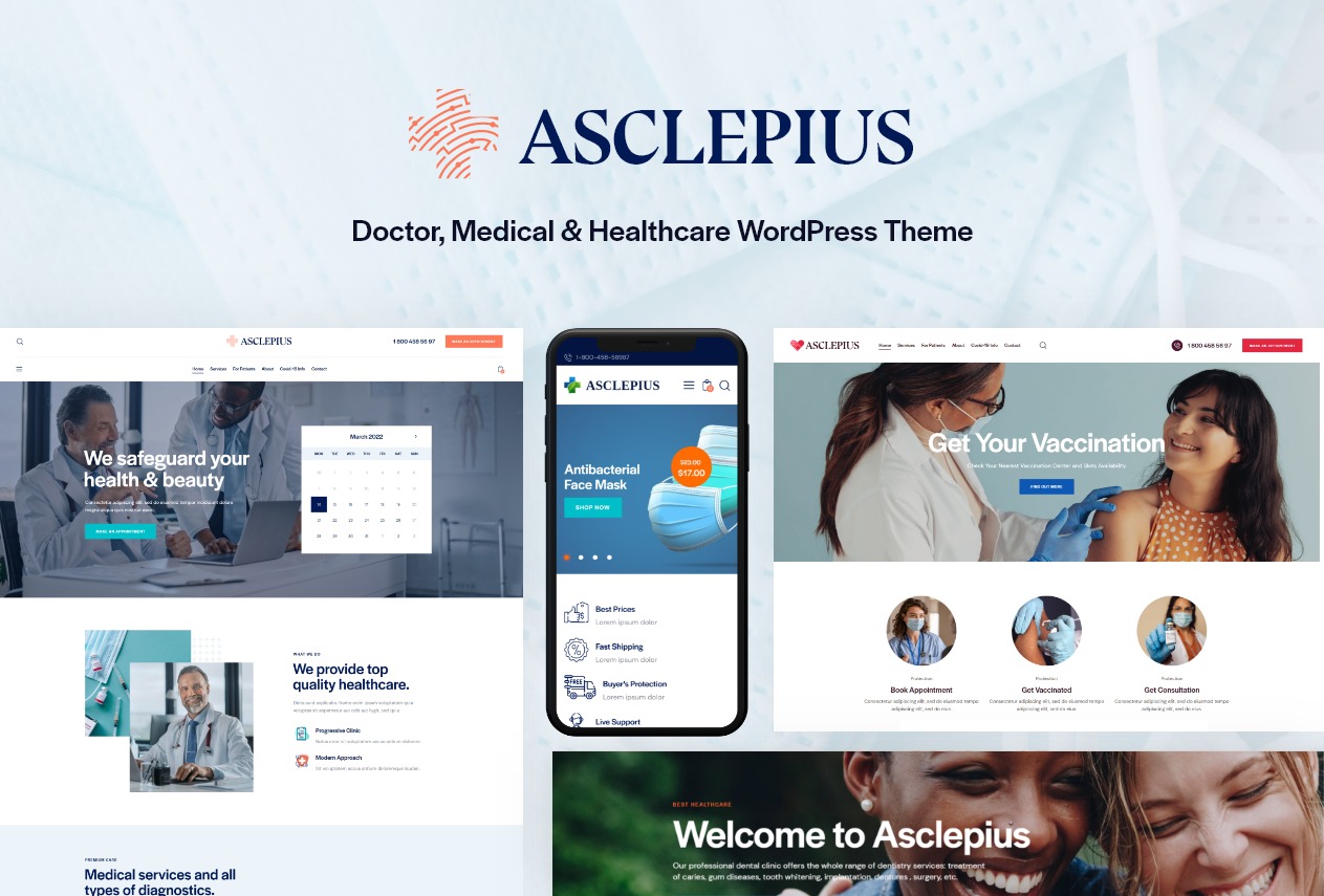 Asclepius v1.6.0 Doctor, Medical & Healthcare WordPress Theme
