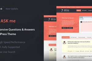 Ask Me - 响应式问答 WordPress 主题 7.0.1