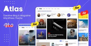 Atlas (v2.3) Creative Magazine & News Blogger Theme
