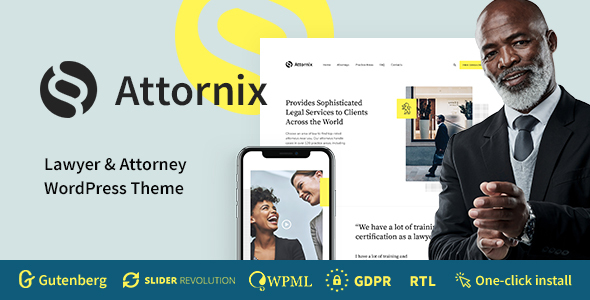Attornix v1.0.9 Lawyer WordPress Theme