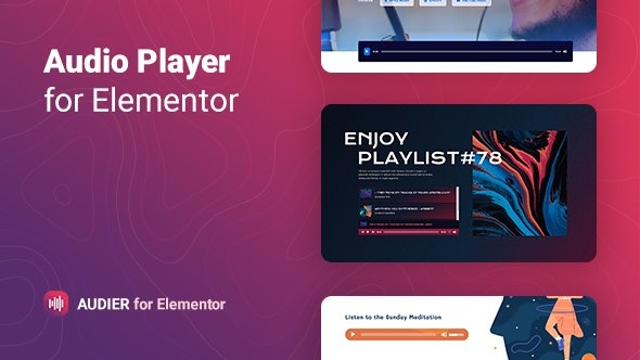 Audier (v1.0.5) Audio Player with Controls Builder for Elementor