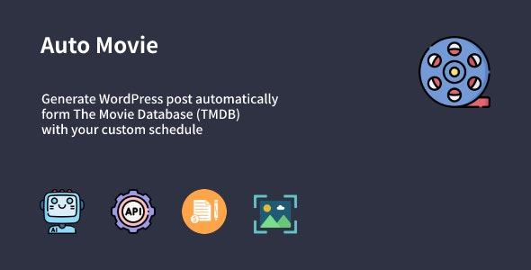 Auto Movie v1.0.1 Automatic Movie Posts Generator Plugin for WordPress
