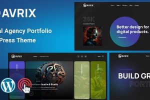 Avrix (v1.1) Digital Agency Portfolio WordPress Theme