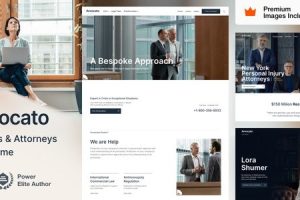 Avvocato (v8.5) Law Firm WordPress Theme [Activated]