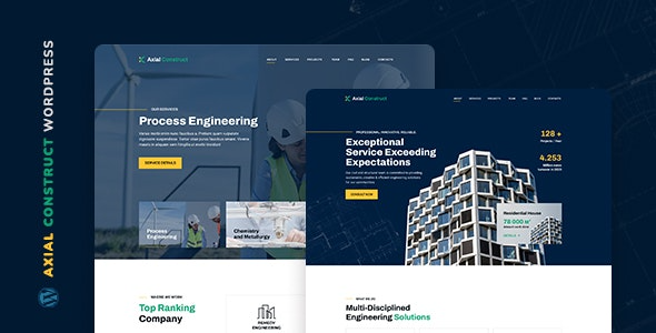 Axial v1.0 Construction Company WordPress Theme