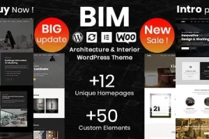 BIM v1.3.8 Architecture & Interior Design Elementor WP Theme