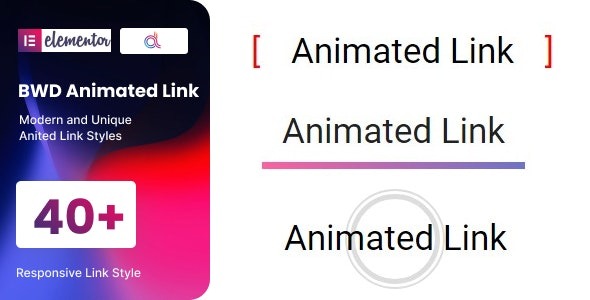 BWD Animated Link for elementor v1.0