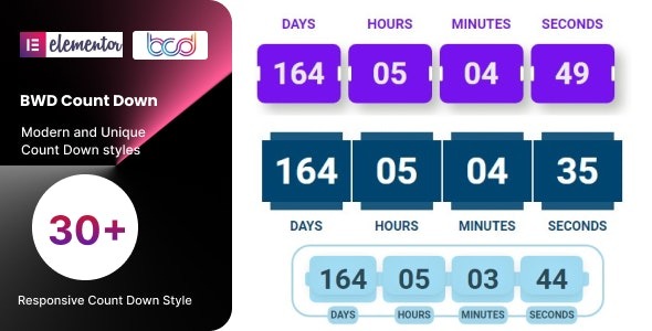 BWD Count Down for elementor v1.0