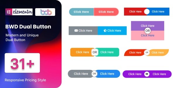 BWD Dual Button addon for elementor v1.0