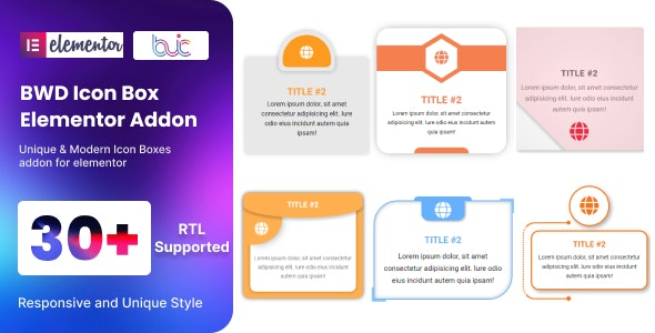 BWD Icon Box addon for elementor v1.0