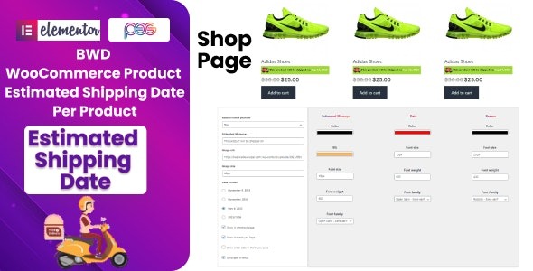 BWD Product Estimated Shipping Date For WooCommerce v1.0