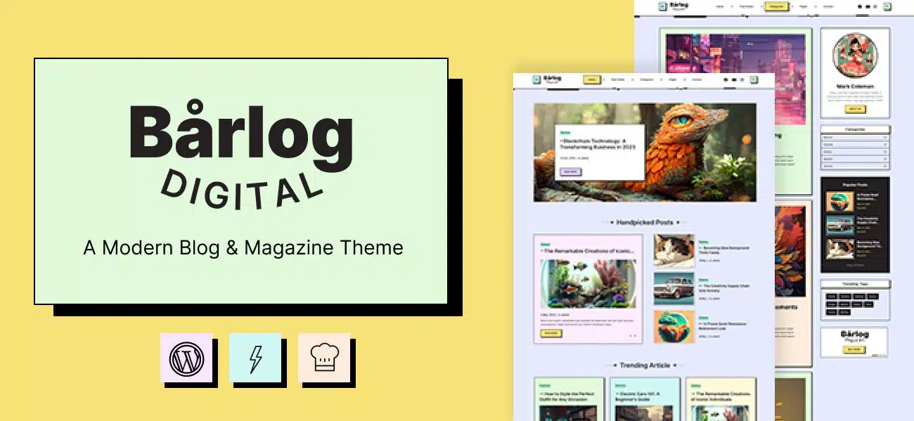 Barlog v1.3.0 A Modern Blog & Magazine Theme