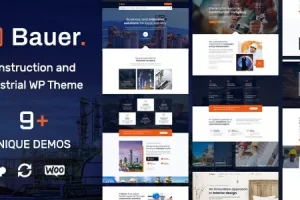 Bauer (v1.28) Construction and Industrial WordPress Theme
