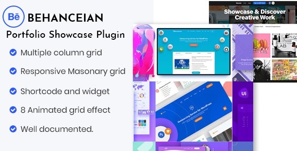 Behanceian v1.3 behance portfolio showcase plugin