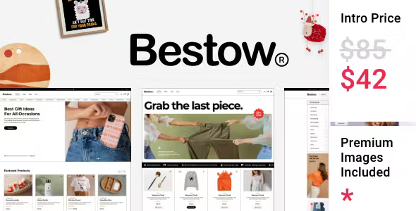 Bestow – Gift Shop eCommerce Theme (v. 4 June 2023)