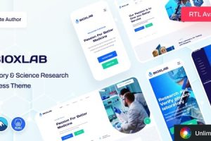 Bioxlab (v1.1.1) Laboratory & Science Research WordPress Theme