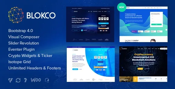 Blokco v.2.4 – Cryptocurrency WordPress Theme
