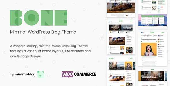 Bone v4.0.4 Minimal & Clean WordPress Blog Theme