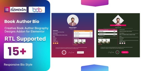 Book Author Bio for elementor v1.0