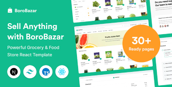 BoroBazar v2.2.0 – React Ecommerce Template with Grocery & Food Store Download