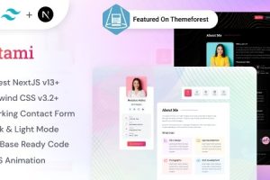 Bostami - Tailwind CSS 作品集 HTML、React、NextJs 模板 1.7