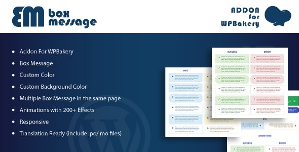 Box Message v1.0 Addons for WPBakery Page Builder WordPress Plugin