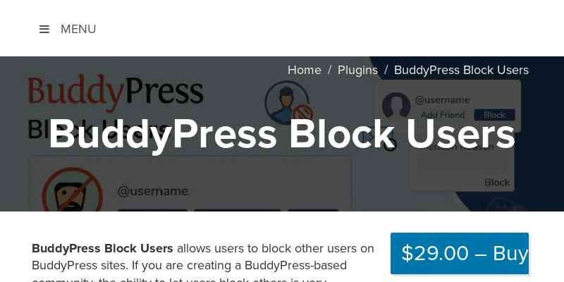 BuddyPress Block Users v1.2.0