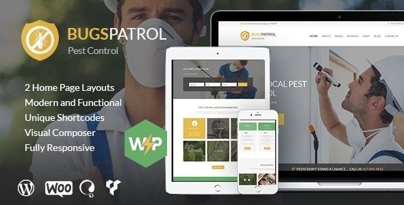 BugsPatrol (v1.5.0) Pest & Insects Control Disinsection Services WordPress Theme