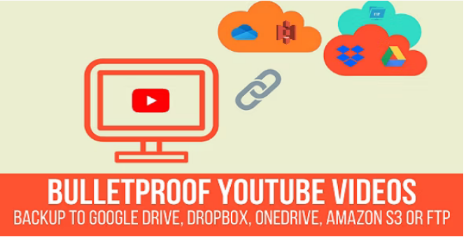 Bulletproof YouTube Videos v1.2.5.1 Backup to Google Drive, Dropbox, OneDrive, Amazon S3, FTP