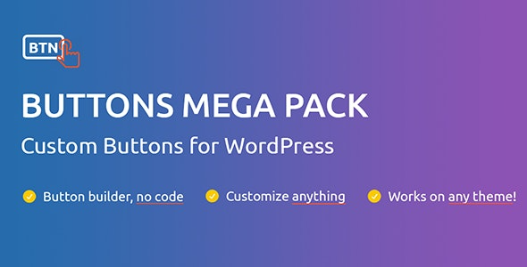 Buttons Mega Pack Pro (v2.5) WordPress Plugin
