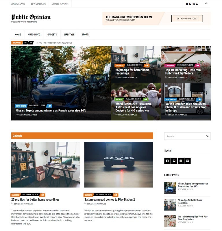 CSS Igniter Public Opinion Magazine Theme v1.5.2
