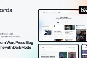 Caards (v1.0.9) Modern Blog & Magazine WordPress Theme with Dark Mode (Activated)