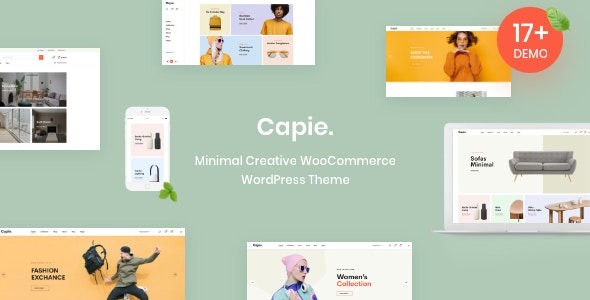 Capie (v1.0.35) Minimal Creative WooCommerce WordPress Theme