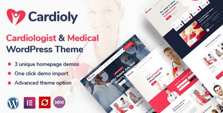 Cardioly v2.8 – Cardiologist and Medical WordPress Theme
