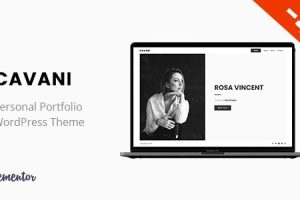 Cavani (v1.1.1) Personal Portfolio WordPress Theme