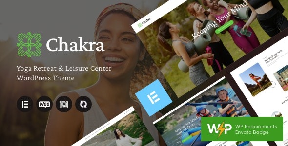 Chakra v1.5.0 (Activated) Yoga Retreat & Leisure Center WordPress Theme