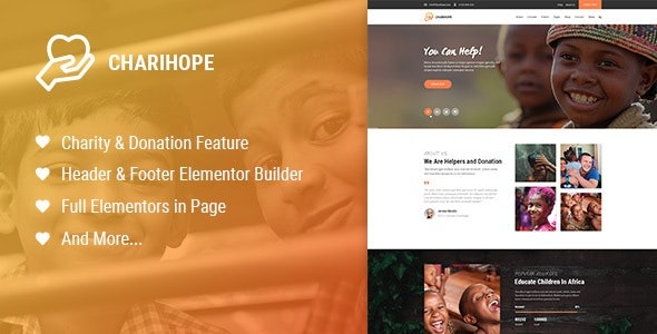Charihope v1.1.3 Charity and Donation WordPress Theme