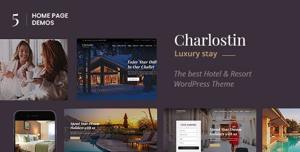 Charlostin v1.0 Hotel & Resort Booking WordPress Theme