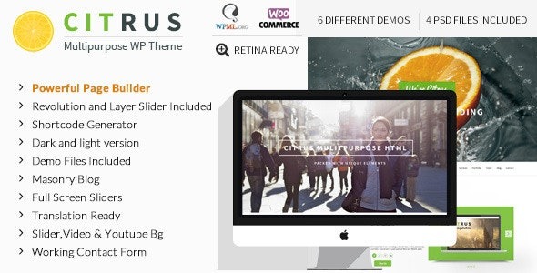 Citrus v3.5 One Page WordPress Theme