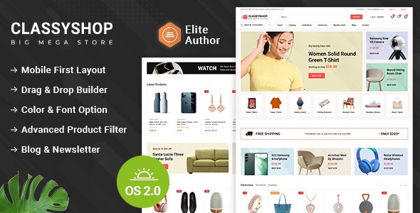 Classyshop 11 August 2023 Multipurpose Shopify 2.0 Responsive Theme