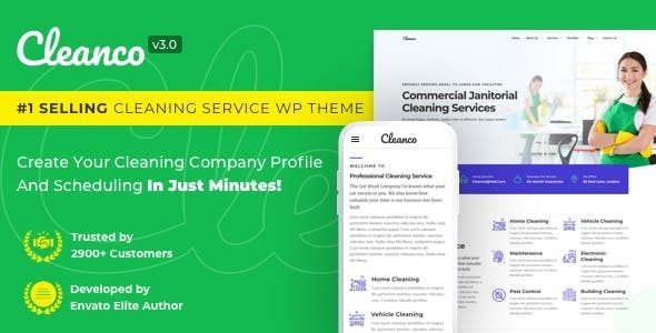 Cleanco v3.2.4 Cleaning Service Company WordPress Theme