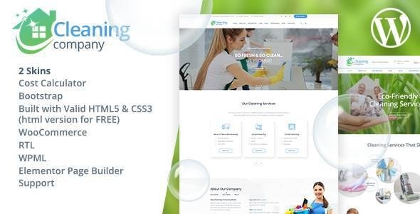 Cleaning Services v13.1 WordPress Theme [Activated]