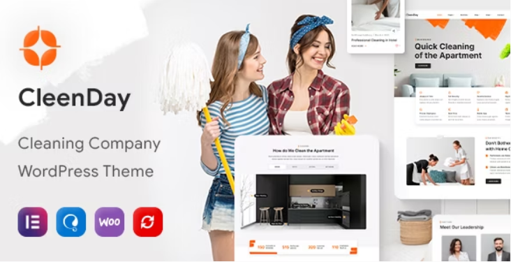 CleenDay v1.0.4 Cleaning Company WordPress Theme [Activated]