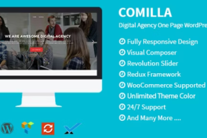 Comilla (v1.6) Digital Agency One Page WordPress Theme