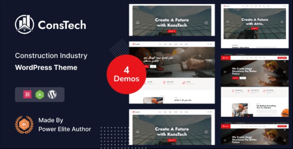 Constech (v1.0.0) Construction WordPress Theme