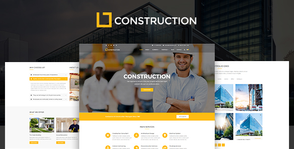 Construction WordPress Theme v3.8