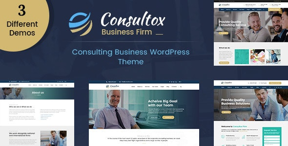 Consultox (v2.5) Consulting Business WordPress Theme