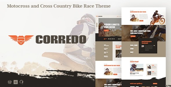 Corredo (v1.1.9) Bike Race & Sports Events WordPress Theme